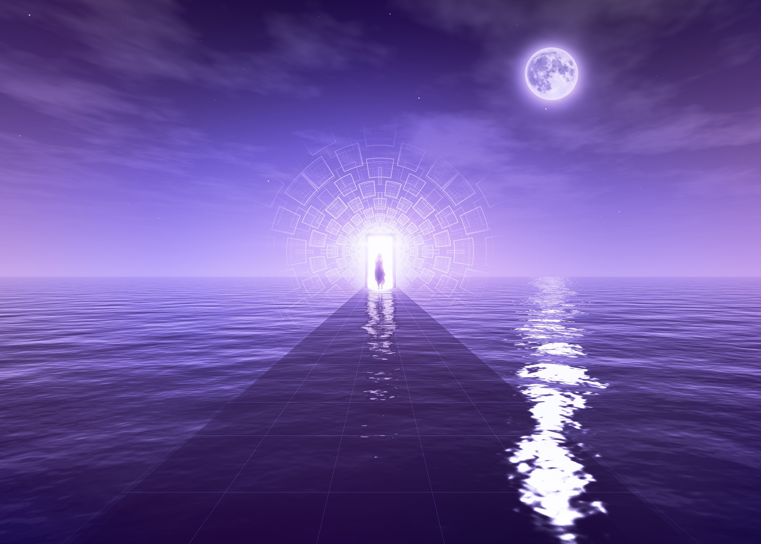 Spiritual Awakening or Enlightenment Path Concept